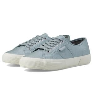 Superga 2750 Pearl Matte Canvas Grey Greenish/Full Avorio Size 8.5 Low Top Shoes
